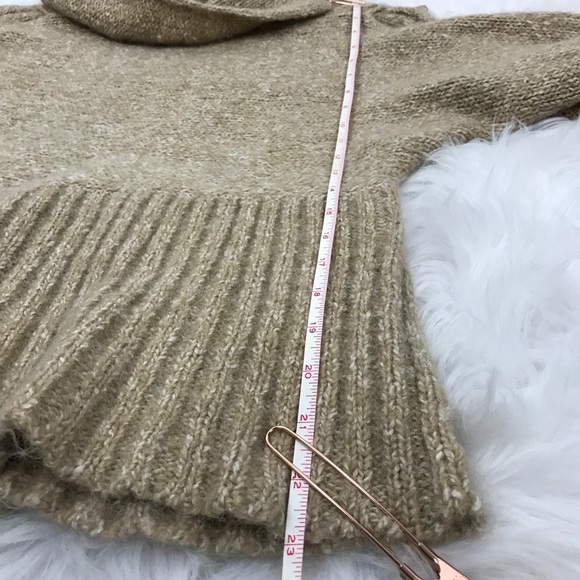 Renee C. Cowl Neck Cable Knit oversized bell sleeve sweater - Picture 8 of 11